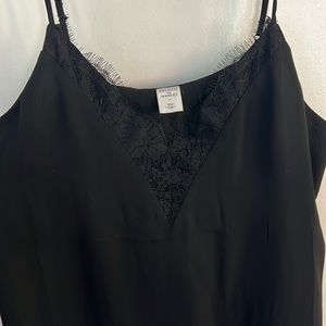 Lace black cami
